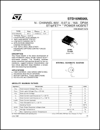 STD16NE06L Datasheet