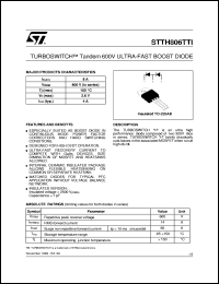 STTH806TTI Datasheet