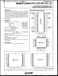 M5M27C202J-12 Datasheet
