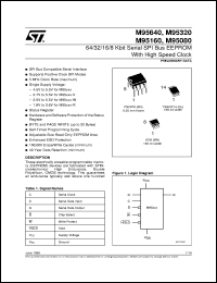 M95160-RMN5T Datasheet