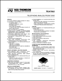 TEA7092 Datasheet