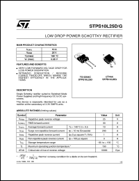 STPS10L25D Datasheet