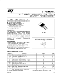 STP50NE10L Datasheet