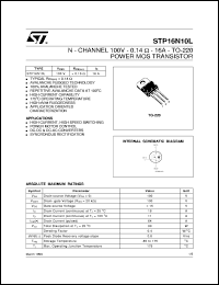 STP16N10L Datasheet