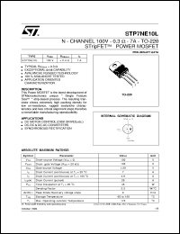 STP7NE10L Datasheet