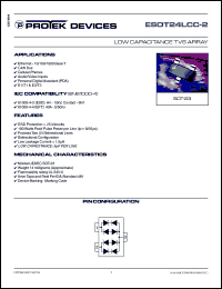 ESOT24LCC-2 Datasheet