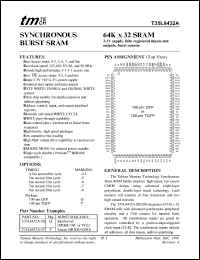 T35L6432A-5T Datasheet