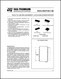 HCF4511B Datasheet
