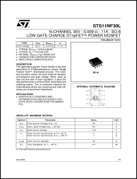 STS11NF30L Datasheet