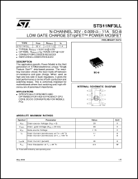 STS11NF3LL Datasheet
