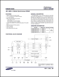 K4S281632B-TL10 Datasheet