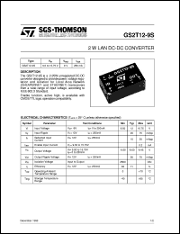 GS2T12-9S Datasheet