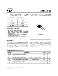 STTA1212D Datasheet