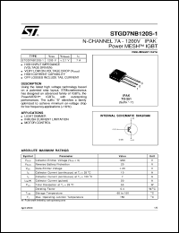 STGD7NB120S-1 Datasheet