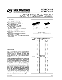 M74HC4515 Datasheet