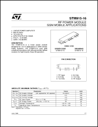 STM915-16 Datasheet