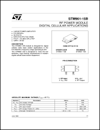 STM961-15B Datasheet