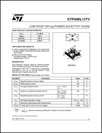 STPS80L15TV Datasheet