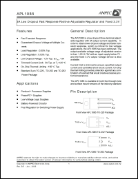APL1085-33FC-TR Datasheet