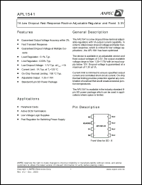 APL1541-KC-TUL Datasheet