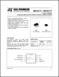 MC33171ID Datasheet