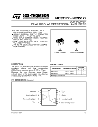 MC33172D Datasheet