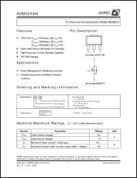 APM3040NDC-TR Datasheet