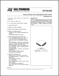 ST75C520 Datasheet