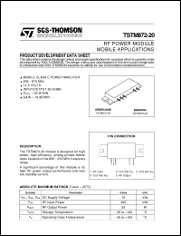 TSTM872-20 Datasheet