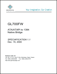 GL700FW Datasheet
