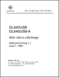GL640USB Datasheet