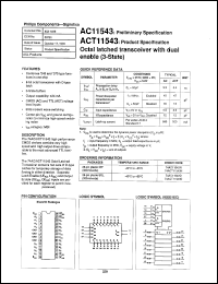 74ACT11543D Datasheet
