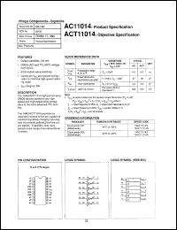 74AC11014D Datasheet