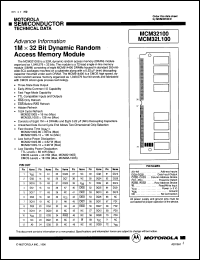 MCM32L100SG10 Datasheet