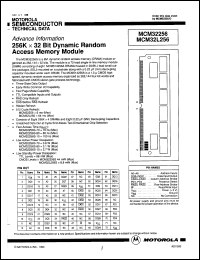 MCM32L256SG70 Datasheet