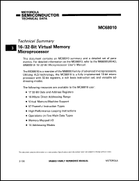 MC68010 Datasheet