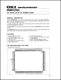 MSM5299A Datasheet
