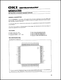 MSM5839B Datasheet