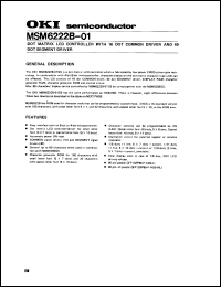MSM6222B-01 Datasheet