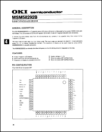 MSM58292B Datasheet