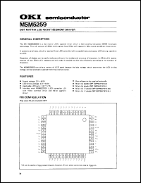 MSM5259 Datasheet