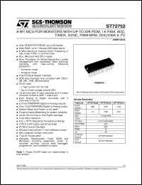 ST72752J6 Datasheet