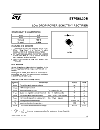 STPS8L30B Datasheet