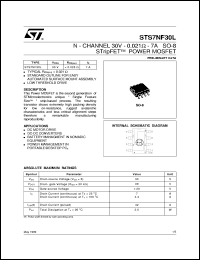 STS7NF30L Datasheet