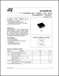 STS3DNF30L Datasheet
