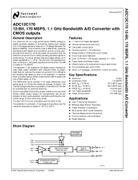 ADC12C170CISQ Datasheet