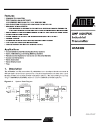 ATmega169L-4MC Datasheet