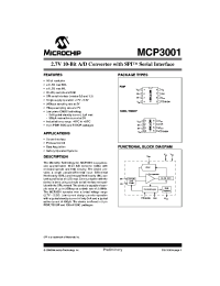 MCP3001I-P Datasheet