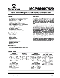 MCP6546T-I-OT Datasheet