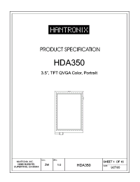 HDA350 Datasheet